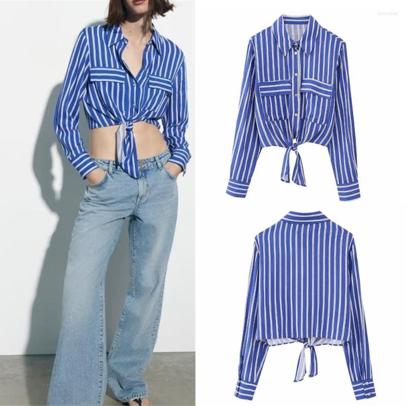 Women's Blouses COS LRIS European And American Style 2023 Summer Women's Lapel Long-sleeved Knot Temperament Short Shirt 3199571, Blue
Women's Blouses COS LRIS European And American Style 2023 Summer Women's Lapel Long-sleeved Knot Temperament Short Shirt 3199571, Blue