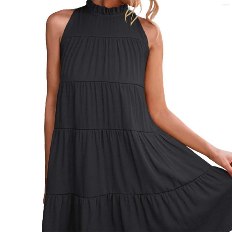 Casual Dresses 2023 Summer Boho Dress O Neck Loose Skirt Layered Sleeveless Solid Camisole Elegant Sweater Beach Vestidos, Black
Casual Dresses 2023 Summer Boho Dress O Neck Loose Skirt Layered Sleeveless Solid Camisole Elegant Sweater Beach Vestidos, Black