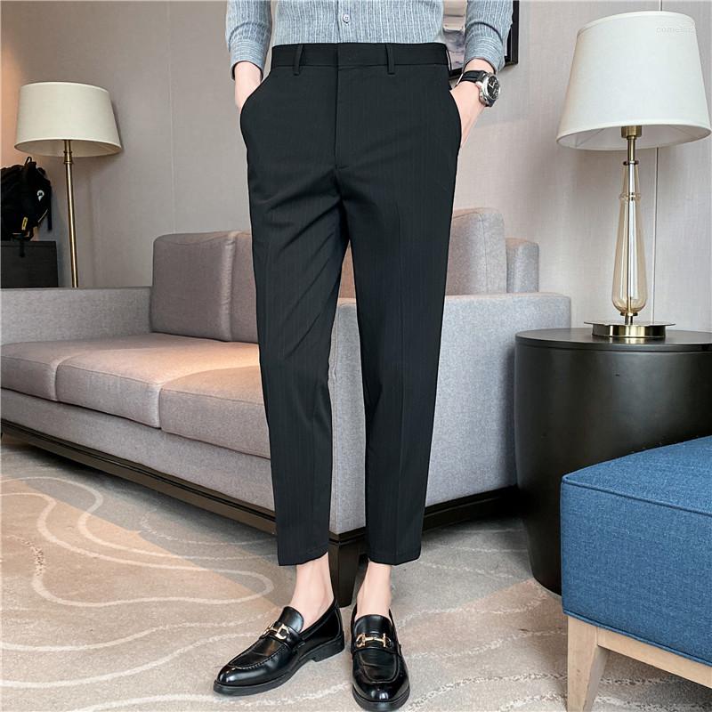 Men's Suits Men Formal Wear Wedding Dress Trousers Quality Boutique Striped Pants Male British Style Business Casual Suit 42, Black
Men's Suits Men Formal Wear Wedding Dress Trousers Quality Boutique Striped Pants Male British Style Business Casual Suit 42, Black