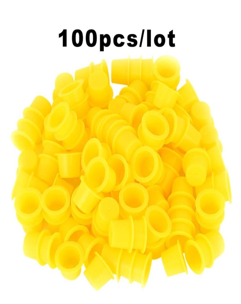 100PCS Blue Yellow Plastic Tattoo Ink Cups Medium For Permanent Tattoo Makeup Eyebrow Makeup Pigment Container Caps Disposable Acc1509043
100PCS Blue Yellow Plastic Tattoo Ink Cups Medium For Permanent Tattoo Makeup Eyebrow Makeup Pigment Container Caps Disposable Acc1509043