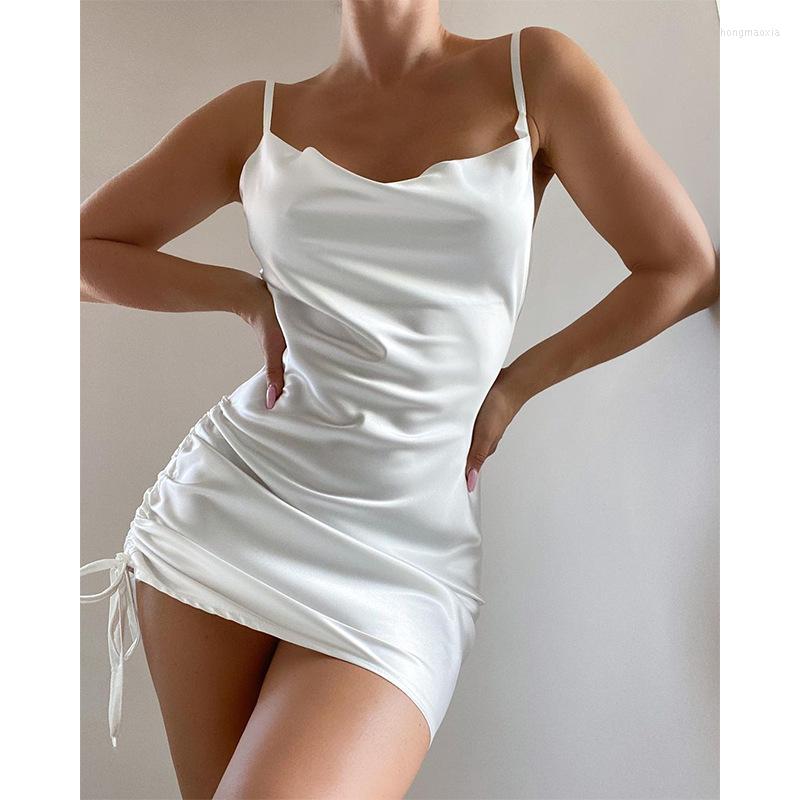 Casual Dresses Spring And Summer Fashion Irregular Pleated Women Mini Dress 2023 Women's Temperament Nightclub Sexy Drawstring, White
Casual Dresses Spring And Summer Fashion Irregular Pleated Women Mini Dress 2023 Women's Temperament Nightclub Sexy Drawstring, White