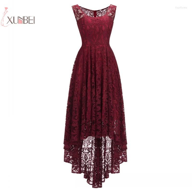 Party Dresses Sexy Burgundy Navy Blue Pink Short Lace Cocktail Plus Size Robe De