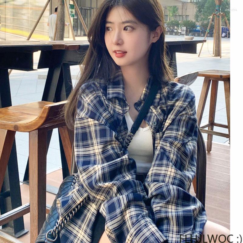 Women' Blouses Cute Sweet Loose Lazy Boyfriend Shirts Retro Vintage Outerwear Plaid Shirt 2023 Women Autumn Spring Chic Japan Style Clothes
Women' Blouses Cute Sweet Loose Lazy Boyfriend Shirts Retro Vintage Outerwear Plaid Shirt 2023 Women Autumn Spring Chic Japan Style Clothes