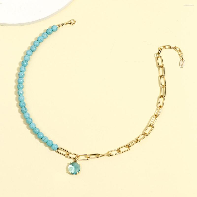 Chains Fashion Choker Green Glass Beads Chain Necklaces For Women Luxury Trendy Asymmetrical Necklace Wedding Party Jewelry Gift
Chains Fashion Choker Green Glass Beads Chain Necklaces For Women Luxury Trendy Asymmetrical Necklace Wedding Party Jewelry Gift