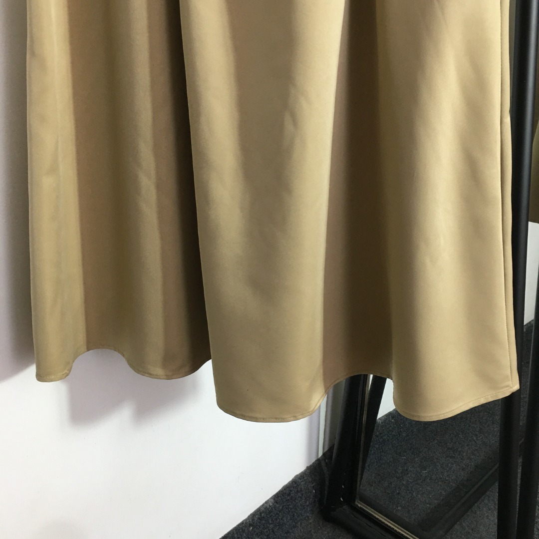 Skirts Summer Women's Cotton Halfskirt Letter Ribbon Panel Zip Pocket Swing Dress Fashion Versatile 16515457820 230420