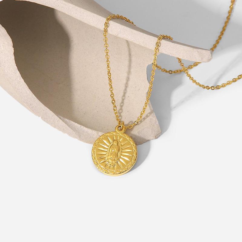 Pendant Necklaces European And American INS Style Stainless Steel Necklace Angel Relief Round Women's Fashion Vintage
Pendant Necklaces European And American INS Style Stainless Steel Necklace Angel Relief Round Women's Fashion Vintage