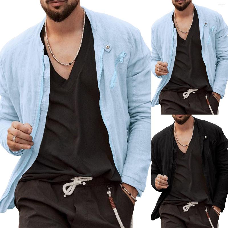 Men's T Shirts Men's Daily Solid Color Cotton Linen Shirt Loose Lapel Long Sleeved Leisure Breathable All Top With Button, Black
Men's T Shirts Men's Daily Solid Color Cotton Linen Shirt Loose Lapel Long Sleeved Leisure Breathable All Top With Button, Black