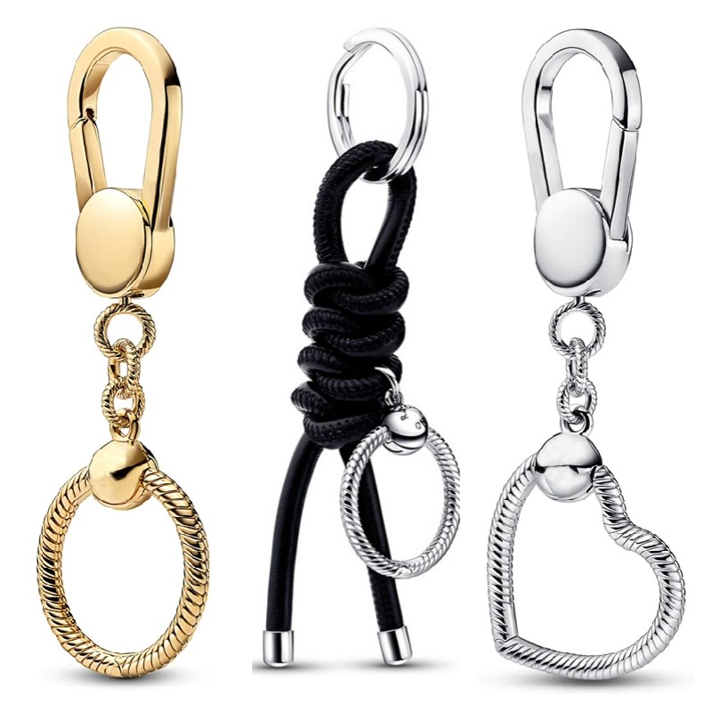 925 Sterling Silver Pandora Keychain Rose Golden Heart Bag Clip Charm Ms. DIY Bracelet Necklace Jewelry Fashion Accessories Free Delivery
925 Sterling Silver Pandora Keychain Rose Golden Heart Bag Clip Charm Ms. DIY Bracelet Necklace Jewelry Fashion Accessories Free Delivery