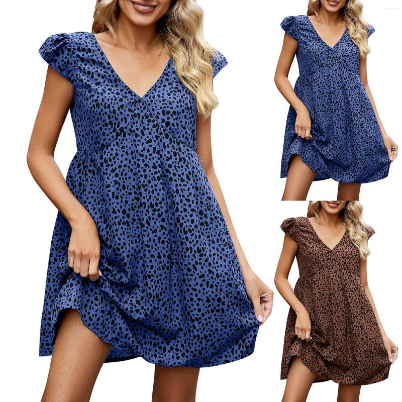 Casual Dresses Bohemian Leopard Print V Neck Dress Simple And Exquisite Design, Coffee
Casual Dresses Bohemian Leopard Print V Neck Dress Simple And Exquisite Design, Coffee
