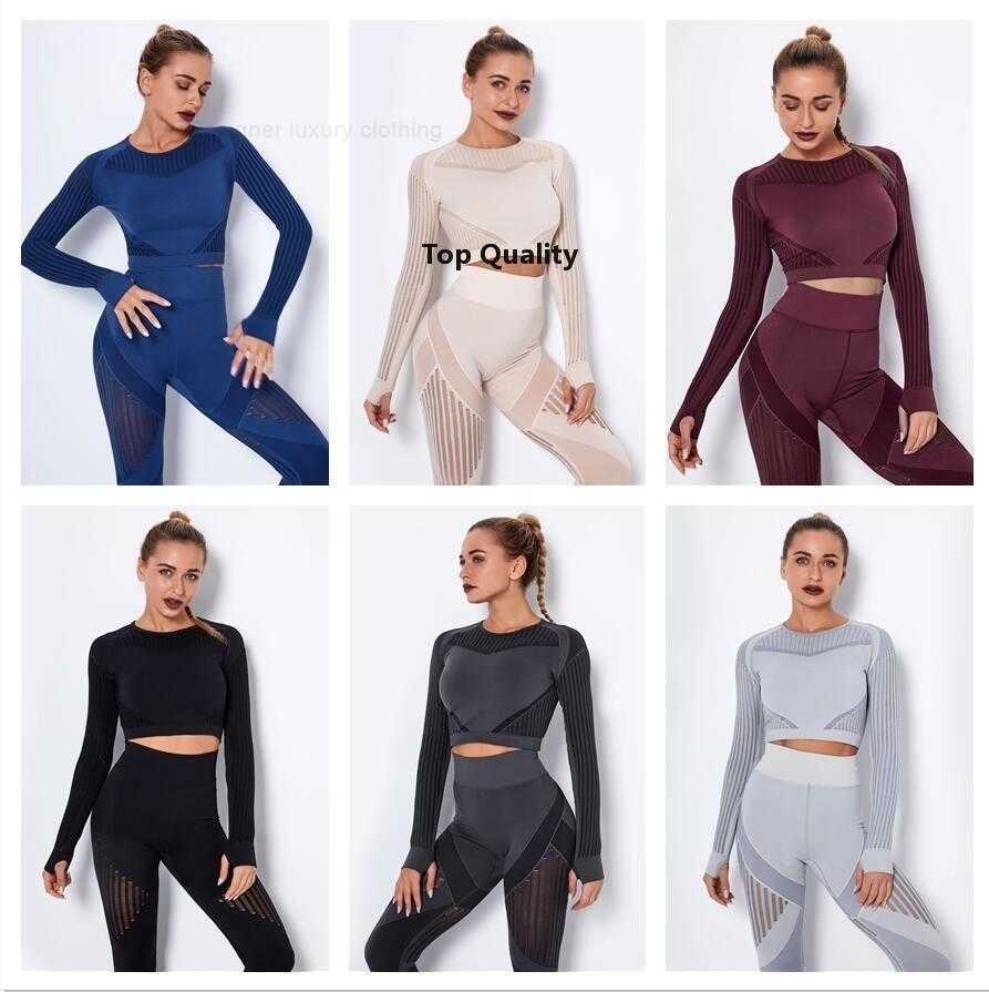 Seamless Knitted Women's Tracksuits Quick -Drying Running Yoga Set Wear Tight -Fitting Breathable Fitness Sportswear Long Sleeves to
Seamless Knitted Women's Tracksuits Quick -Drying Running Yoga Set Wear Tight -Fitting Breathable Fitness Sportswear Long Sleeves to