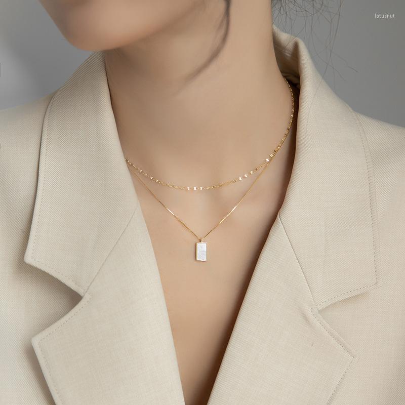 Choker Double Layer Titanium Steel Necklace Women's Chokers With Rectangular Pendant Korean Jewelry
Choker Double Layer Titanium Steel Necklace Women's Chokers With Rectangular Pendant Korean Jewelry
