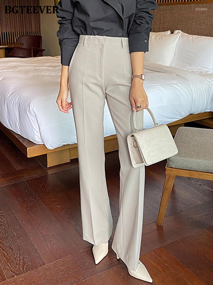 Women' Pants BGTEEVER Elegant High Waist Pockets Wide Leg Suit Women Spring Autumn Loose Solid Straight Trousers Female, Beige
Women' Pants BGTEEVER Elegant High Waist Pockets Wide Leg Suit Women Spring Autumn Loose Solid Straight Trousers Female, Beige