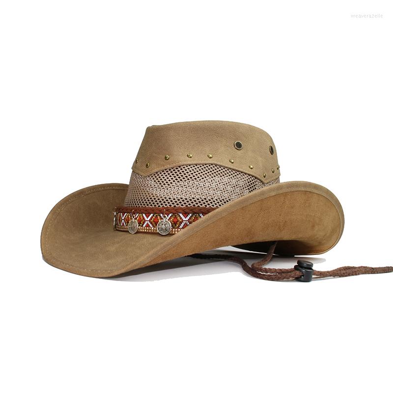 Berets Retro Tibetan Pattern Style Women Men PU Leather Roll Up Wide Brim Sombrero Sun Cap Beach Cowboy Cowgirl Western Hat Adjust, No.4 hollow net
Berets Retro Tibetan Pattern Style Women Men PU Leather Roll Up Wide Brim Sombrero Sun Cap Beach Cowboy Cowgirl Western Hat Adjust, No.4 hollow net