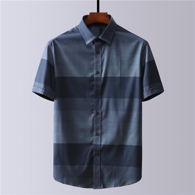 Men's Dress Shirts Plus The Large Size Business Casual Short-sleeved Shirt Classic Thick Striped Social Oversize, Blue
Men's Dress Shirts Plus The Large Size Business Casual Short-sleeved Shirt Classic Thick Striped Social Oversize, Blue
