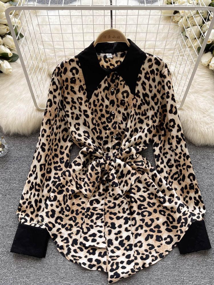 Women's Blouses Spring Autumn Printed Shirt Women's Loose Vintage Fashion Lapel Chiffon Blouse Medium Long Languid Ruffle Top Women G15, P3
Women's Blouses Spring Autumn Printed Shirt Women's Loose Vintage Fashion Lapel Chiffon Blouse Medium Long Languid Ruffle Top Women G15, P3