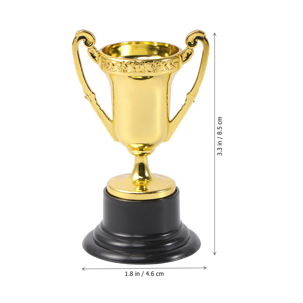Cheerleading 12Pcs Plastic Reward Trophies Children's reward plastic trophy Plastic Kids Prize Cups Children School Rewarding Supplies 230420