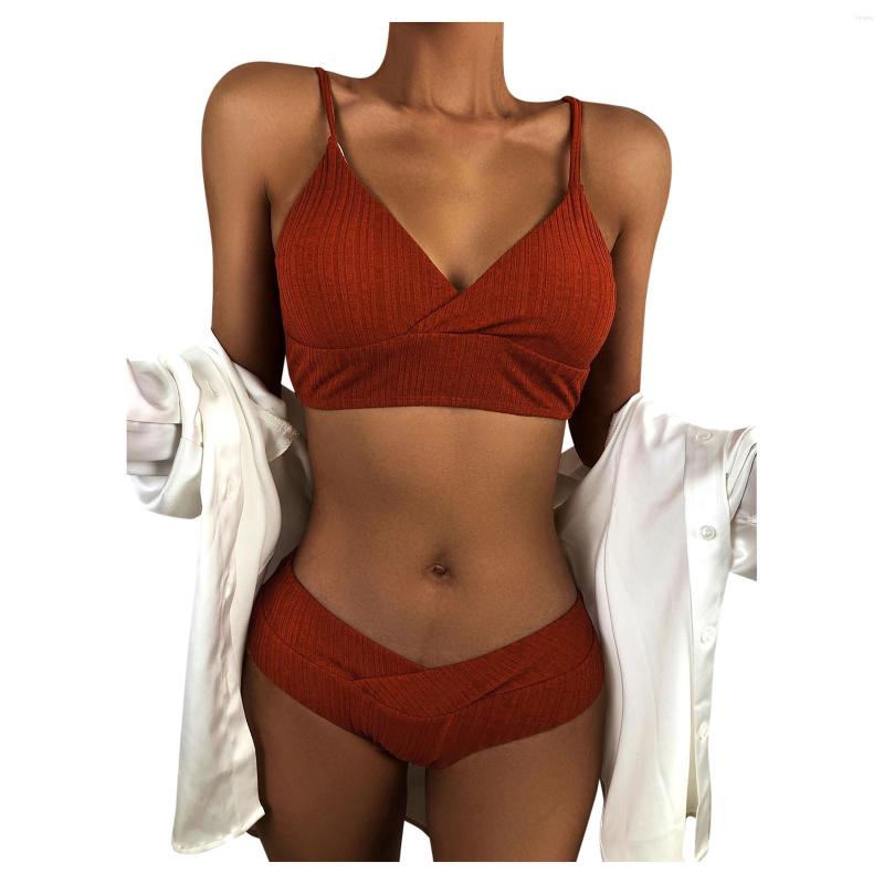 Women's Swimwear Women Bandeau Bandage Bikini Set Push-Up Brazilian Beachwear Swimsuit Leopard Print High Waist Split LW