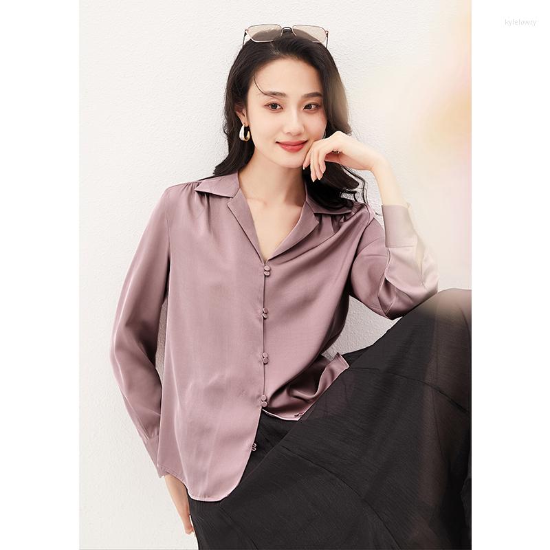 Women's Blouses 92% Natural Silk High-quality Women Shirt SATIN Dress Shirts Single Breasted Blusas Mujer De Moda 2023 Verano, Purple
Women's Blouses 92% Natural Silk High-quality Women Shirt SATIN Dress Shirts Single Breasted Blusas Mujer De Moda 2023 Verano, Purple