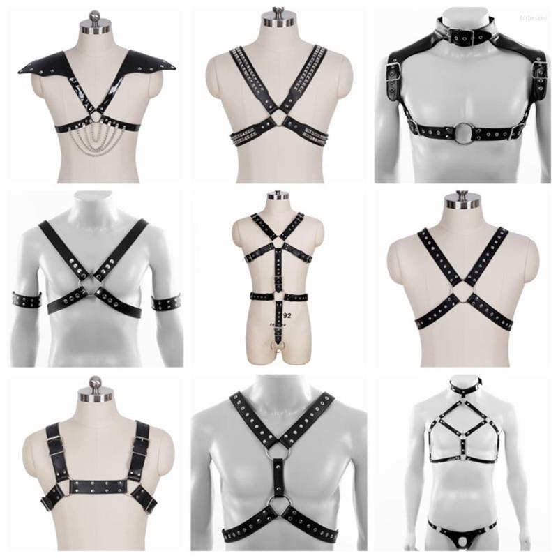 Belts Luxury Men's Belt Pu Leather Harness Fashion Bondage Top Crop Corset Sword Goth Punk Sexy Lingerie Metal Rivet Accessories, Black
Belts Luxury Men's Belt Pu Leather Harness Fashion Bondage Top Crop Corset Sword Goth Punk Sexy Lingerie Metal Rivet Accessories, Black