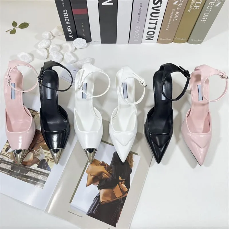 Designer Women Dress Shoes Brushed Leather Slingback Pumps Triangle Pointed Toe Sandal Summer Slipper Luxury Med Heel Slides Loafer, 16
Designer Women Dress Shoes Brushed Leather Slingback Pumps Triangle Pointed Toe Sandal Summer Slipper Luxury Med Heel Slides Loafer, 16