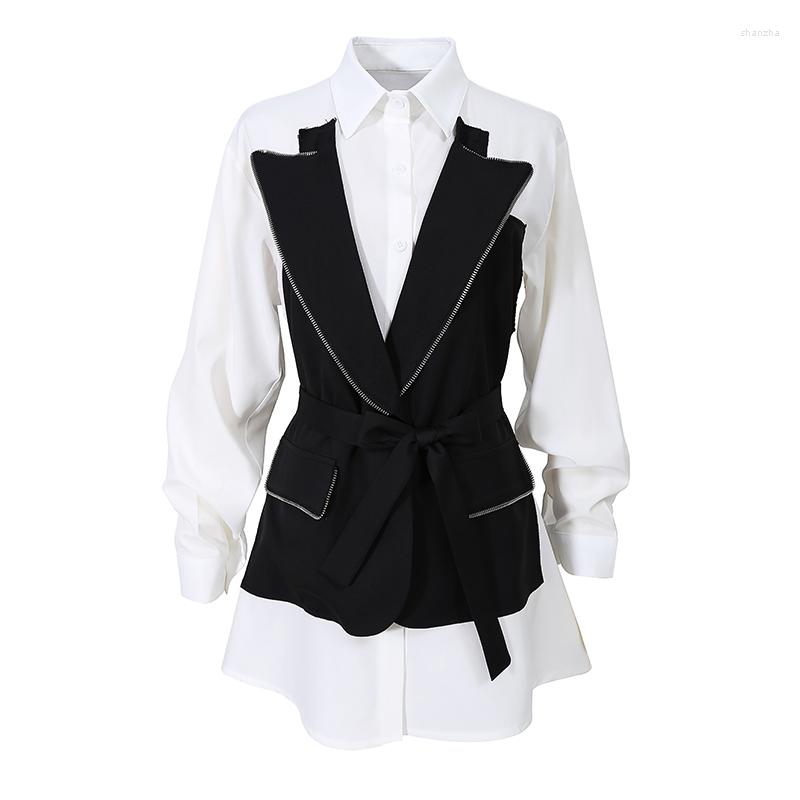 Women's Blouses 2023 Spring Autumn Girls Tops Women Casual Elegant Office Vintage Korean Long Sleeve Black White Patchwork Loose Big Slim, Picture shown
Women's Blouses 2023 Spring Autumn Girls Tops Women Casual Elegant Office Vintage Korean Long Sleeve Black White Patchwork Loose Big Slim, Picture shown