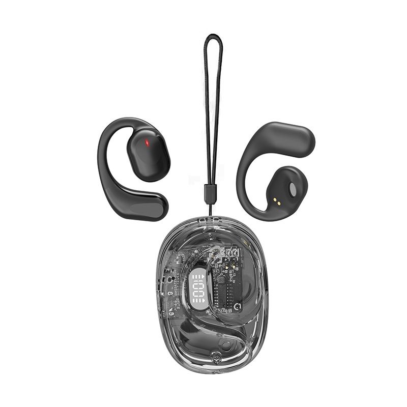Wireless Earphone TWS Bluetooth headset Ear hook Fingerprint control R22 Built-in Microphone LED display High quality Headphone Sport Earphone Music h