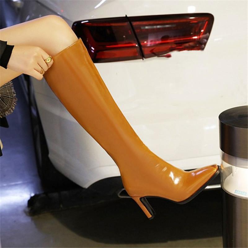 Boots PXELENA 5 Colors Plus Size 34-45 Stylish Women Knee High Square Toe Zip Lady Office Work Party Shoes Autumn Winter Spring1, White autumn
Boots PXELENA 5 Colors Plus Size 34-45 Stylish Women Knee High Square Toe Zip Lady Office Work Party Shoes Autumn Winter Spring1, White autumn