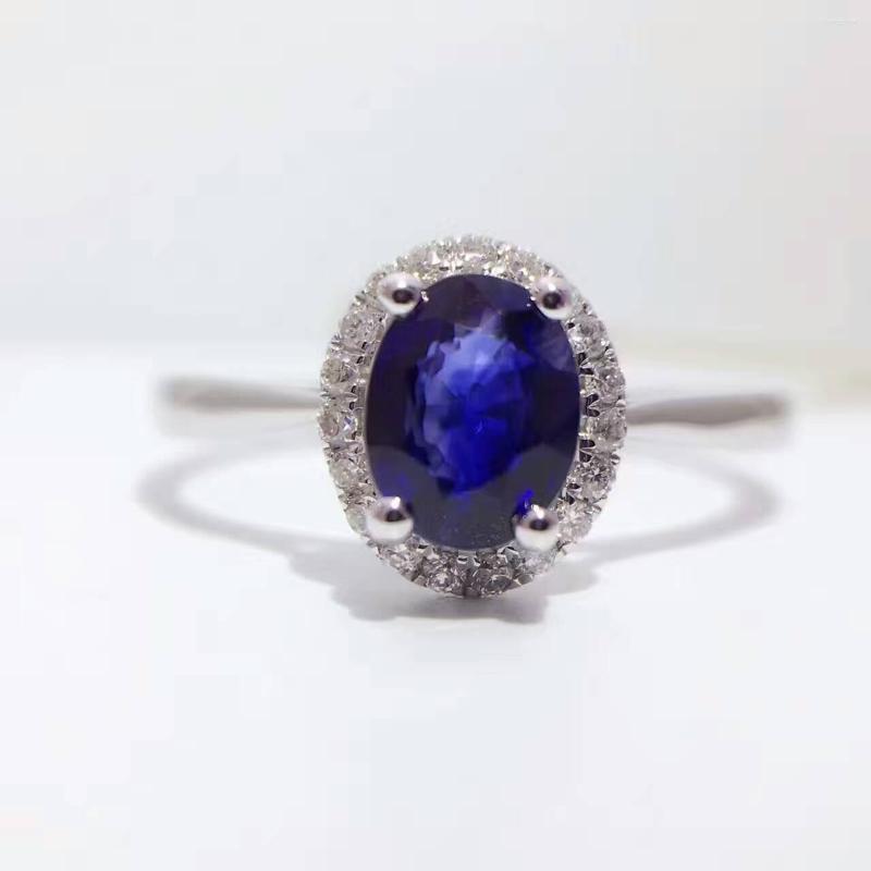 Cluster Rings 18K Gold 0.819ct Natural Sapphire Women Ring With 0.106ct Diamond Setting 2023 Fine Jewelry Wedding Band Engagement
Cluster Rings 18K Gold 0.819ct Natural Sapphire Women Ring With 0.106ct Diamond Setting 2023 Fine Jewelry Wedding Band Engagement
