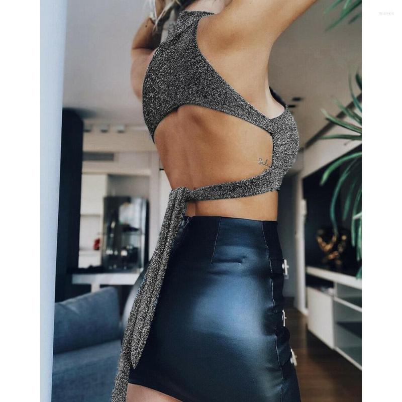 Women' Tanks Sexy Summer Holiday Women Tops Sequins Backless Tie Bow Knot Hang Neck Choker Bralette Bra Bustier Crop Top Cami Tank Vest, As show
Women' Tanks Sexy Summer Holiday Women Tops Sequins Backless Tie Bow Knot Hang Neck Choker Bralette Bra Bustier Crop Top Cami Tank Vest, As show