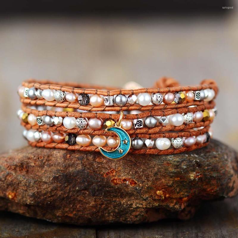 Strand Leather Wrap Bracelets W/ Freshwater Pearls Tibetan Beads Triple Charm Bracelet Natural Pearl Jewelry Wholesale
Strand Leather Wrap Bracelets W/ Freshwater Pearls Tibetan Beads Triple Charm Bracelet Natural Pearl Jewelry Wholesale