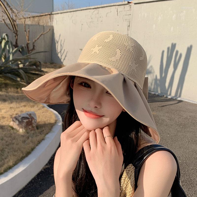 Wide Brim Hats Summer Women Empty Top Breathable Sunshade Soft Foldable Fisherman Cap Bow Sun Hat Female Outdoor Beach Visors, Black
Wide Brim Hats Summer Women Empty Top Breathable Sunshade Soft Foldable Fisherman Cap Bow Sun Hat Female Outdoor Beach Visors, Black
