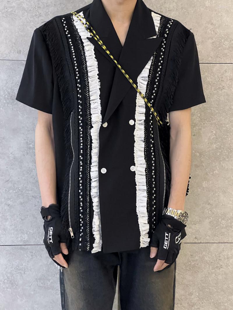 Men's Casual Shirts AL40348 Fashion Men's 2023 Runway Luxury European Design Party Style Clothing, Picture shown
Men's Casual Shirts AL40348 Fashion Men's 2023 Runway Luxury European Design Party Style Clothing, Picture shown