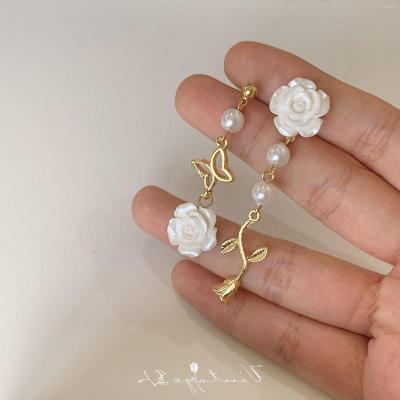 Dangle Earrings Fashion Luxury White Rose Drop Earring Camellia Pearl Ear Clip Charm Women Floral Romantic Wedding Gift Jewelry Accessories
Dangle Earrings Fashion Luxury White Rose Drop Earring Camellia Pearl Ear Clip Charm Women Floral Romantic Wedding Gift Jewelry Accessories