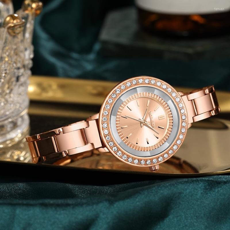 Wristwatches Luxury Fashion Women's Watch Full Diamond Stainless Steel Quartz Korean Version Student Women Relojes, Pink
Wristwatches Luxury Fashion Women's Watch Full Diamond Stainless Steel Quartz Korean Version Student Women Relojes, Pink