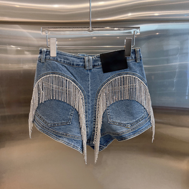 Rhinestone Tassel Shorts Pants Women Designer Shorts High Waist Summer Shorts Ladies Design Short Pants, Blue
Rhinestone Tassel Shorts Pants Women Designer Shorts High Waist Summer Shorts Ladies Design Short Pants, Blue
