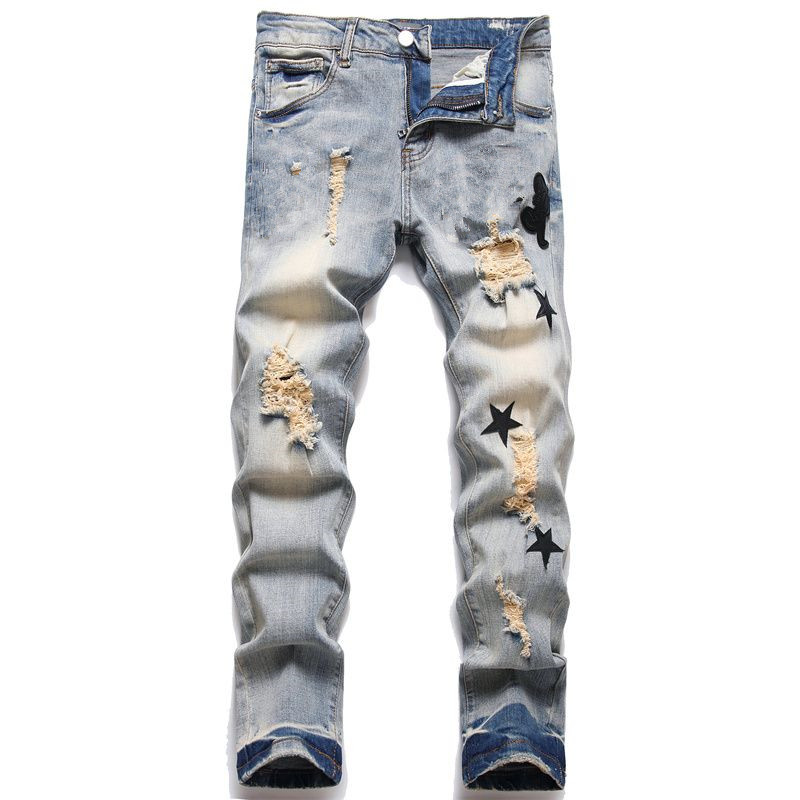 Mens Jeans Designer purple brand jeans womens stacked men Hombre Letter Star Men Embroidery Patchwork Ripped For Trend Brand Motorcycle Pant Skinny S23M, 3320
Mens Jeans Designer purple brand jeans womens stacked men Hombre Letter Star Men Embroidery Patchwork Ripped For Trend Brand Motorcycle Pant Skinny S23M, 3320