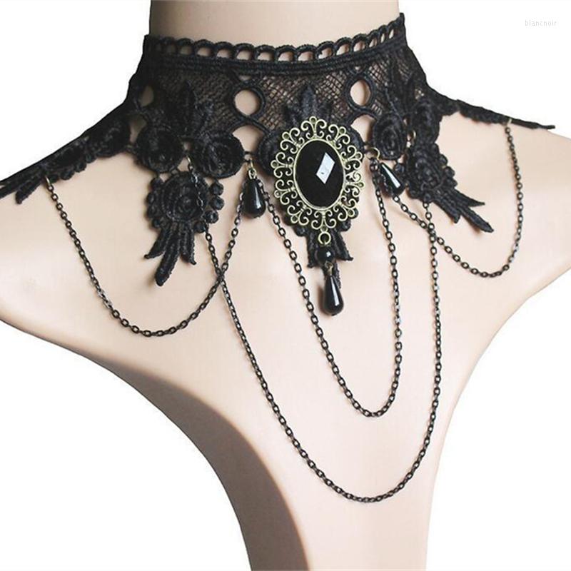 Choker Retro Black Lace Necklace For Women Punk Sexy Chokers Steampunk Collar Statement Crystal Necklaces Wide Neck Ornament
Choker Retro Black Lace Necklace For Women Punk Sexy Chokers Steampunk Collar Statement Crystal Necklaces Wide Neck Ornament
