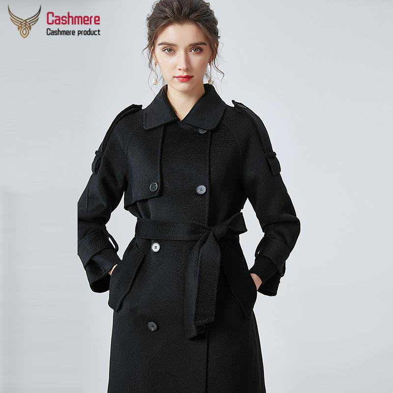 Fur Winter Women' Wool Coat Long Water Ripple Cashmere Coat Womens Autumn Loose Black Coat DoubleBreasted Laceup Fashion Coat
Fur Winter Women' Wool Coat Long Water Ripple Cashmere Coat Womens Autumn Loose Black Coat DoubleBreasted Laceup Fashion Coat