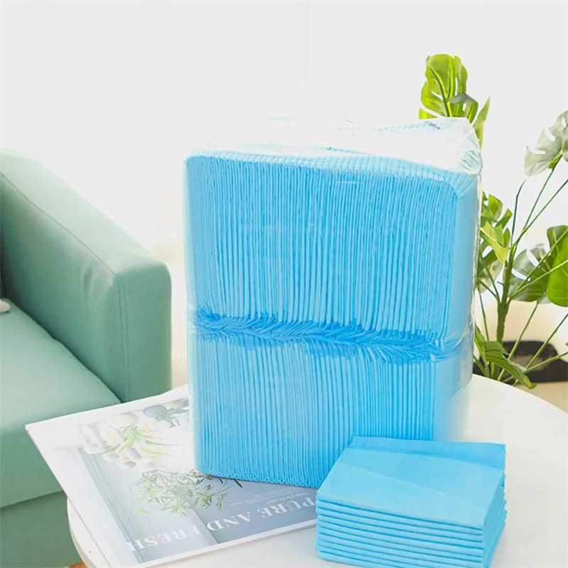 Other Dog Supplies 100PCS Dog Training Pee Pads Pet Urine Pad Super Absorbent Disposable Healthy Nappy Mat Pet Diapers Quick-dry Surface Mat 230419