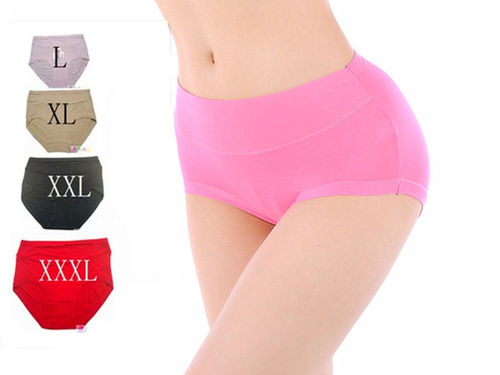 Women's Panties New 5PCS/lot Breathable Bamboo Fiber Antibiotic Seamless Women Bamboo Underwear High Waist Plus Size L-XXXL Free Shipping 230420