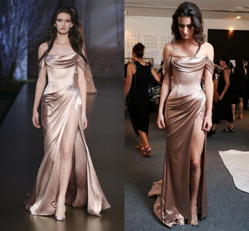 Runway Dresses Sexy Off Shoulder Evening Pleats Side Split Floor Length Mermaid Prom Pageant Vestido, Black
Runway Dresses Sexy Off Shoulder Evening Pleats Side Split Floor Length Mermaid Prom Pageant Vestido, Black