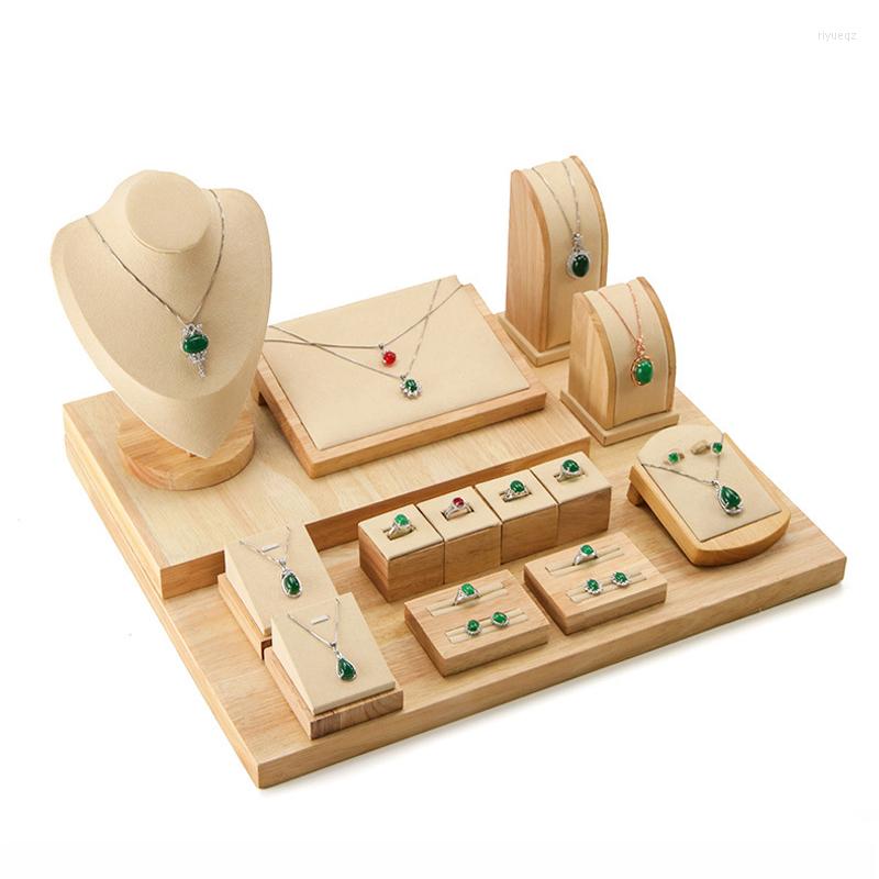 Jewelry Pouches Store Window Props Display Rack Solid Wood Microfiber Ring Seat Portrait Model Necklace Set
Jewelry Pouches Store Window Props Display Rack Solid Wood Microfiber Ring Seat Portrait Model Necklace Set