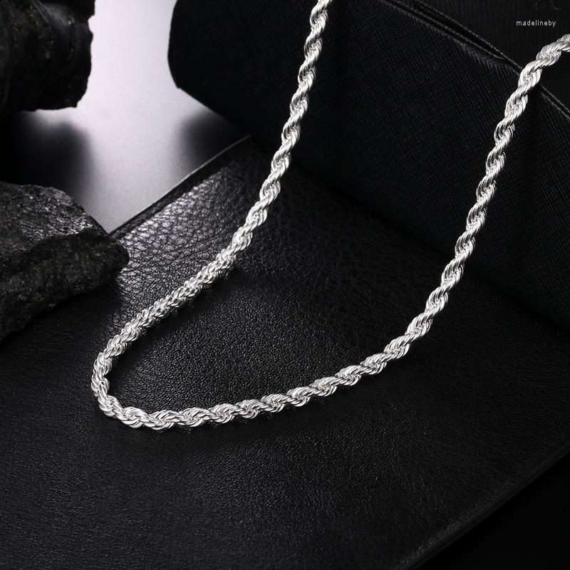 Chains 4mm Twisted Chain 925 Sterling Silver Necklace Pendant Is Suitable For Men And Women's Retro Trend Personalized Jewelry
Chains 4mm Twisted Chain 925 Sterling Silver Necklace Pendant Is Suitable For Men And Women's Retro Trend Personalized Jewelry