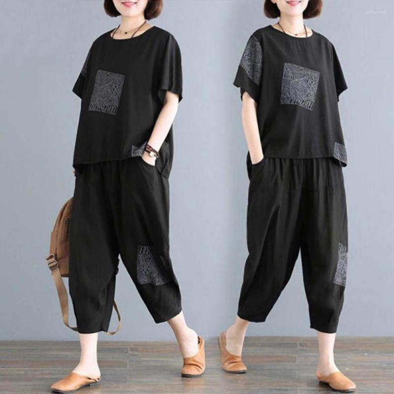 Women's Two Piece Pants Fashion Breathable Women T-Shirt Suit Loose Tee Sweatshirt Top Cropped Harem Trousers Kit Womenswear, Black
Women's Two Piece Pants Fashion Breathable Women T-Shirt Suit Loose Tee Sweatshirt Top Cropped Harem Trousers Kit Womenswear, Black