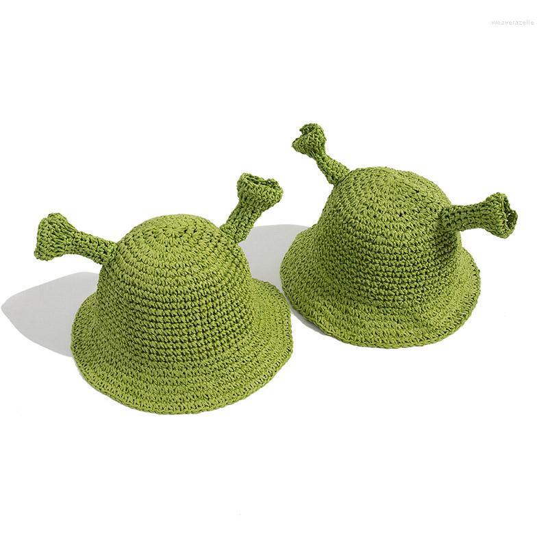 Berets Doit Girl Summer Sun Hats Two Tentacles Straw Hat Beach Cap Cute Monster Outdoor Kids Caps, Green
Berets Doit Girl Summer Sun Hats Two Tentacles Straw Hat Beach Cap Cute Monster Outdoor Kids Caps, Green