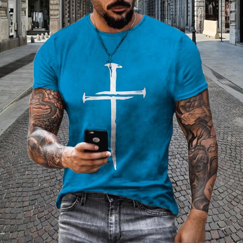 Men's T Shirts 2023 Summer Short T-Shrit Jesus Christ Cross 3d Printed Men's Shirt Classic Casual O-neck Sleeve Oversized Tops, D-2
Men's T Shirts 2023 Summer Short T-Shrit Jesus Christ Cross 3d Printed Men's Shirt Classic Casual O-neck Sleeve Oversized Tops, D-2