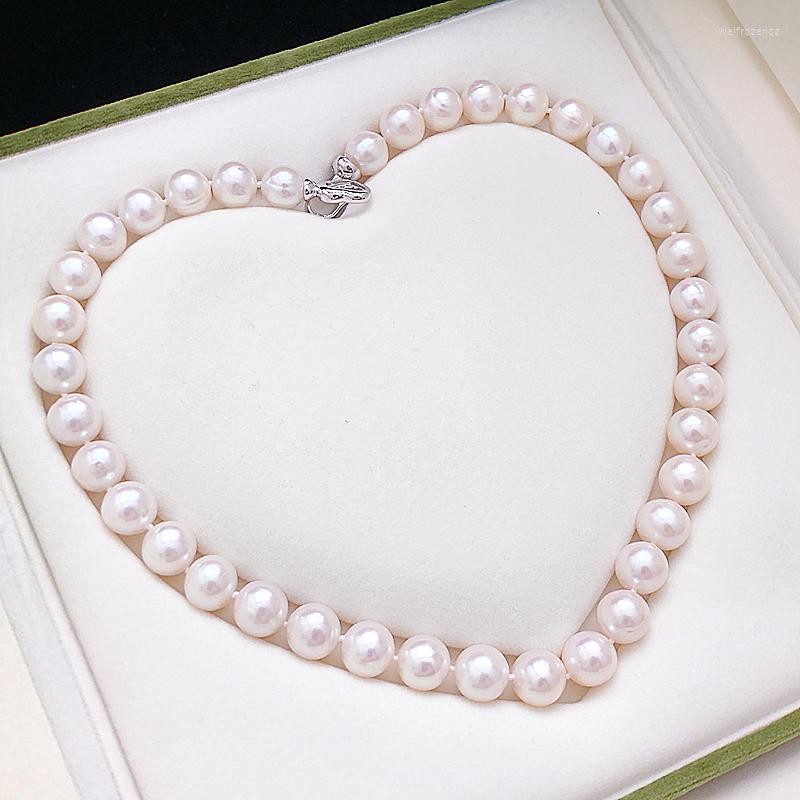 Chains Gorgeous Ladies 11-12mm White South Sea Round Pearl Necklace Luxury Jewelry Necklaces For Women
Chains Gorgeous Ladies 11-12mm White South Sea Round Pearl Necklace Luxury Jewelry Necklaces For Women