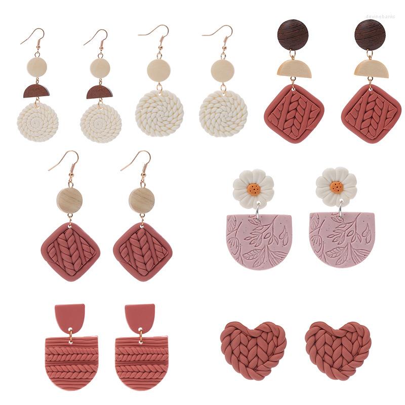 Dangle Earrings Handmade Polymer Clay Rattan Earring Lightweight Dainty Geometric Woven Statement Drop For Women Gift Jewelry
Dangle Earrings Handmade Polymer Clay Rattan Earring Lightweight Dainty Geometric Woven Statement Drop For Women Gift Jewelry