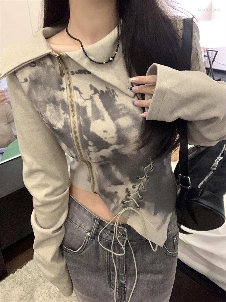 Women's Hoodies Grunge Aesthetic Graphic T-shirts Vintage Irregular Long Sleeve Graffiti Sweatshirt Sudadera Mujer Zipper Bandage Top, Photo
Women's Hoodies Grunge Aesthetic Graphic T-shirts Vintage Irregular Long Sleeve Graffiti Sweatshirt Sudadera Mujer Zipper Bandage Top, Photo