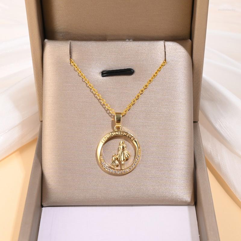 Pendant Necklaces Women's Fashion Mother Child Necklace Birthday Gift Wedding Jewelry Anniversary Mother's Day
Pendant Necklaces Women's Fashion Mother Child Necklace Birthday Gift Wedding Jewelry Anniversary Mother's Day